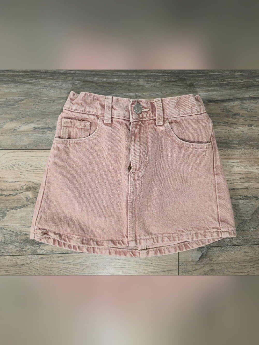 Girls Pink Denim Mini Skirt - Classic Casual Style